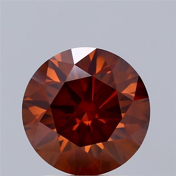 2.53 Ct. Fancy Deep Orange Round Lab Grown Diamond