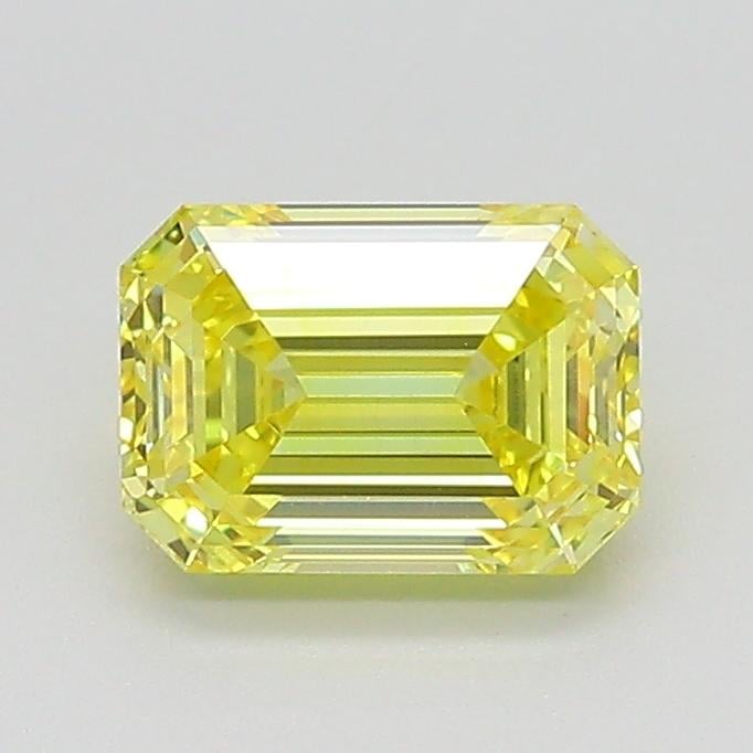 1.02 Ct. Fancy Intense  Yellow Emerald Lab Grown Diamond