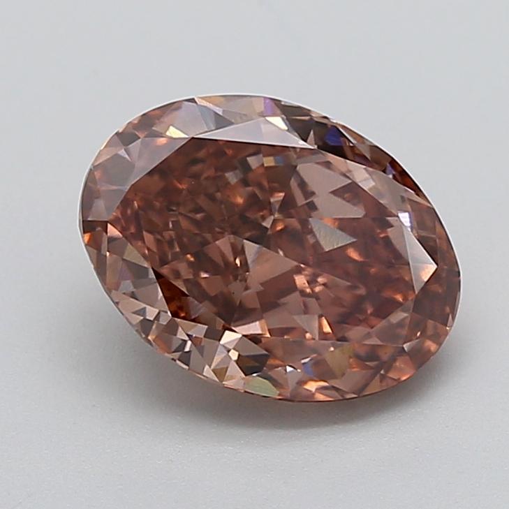 3.12 Ct. Fancy  Brown Oval Lab Grown Diamond