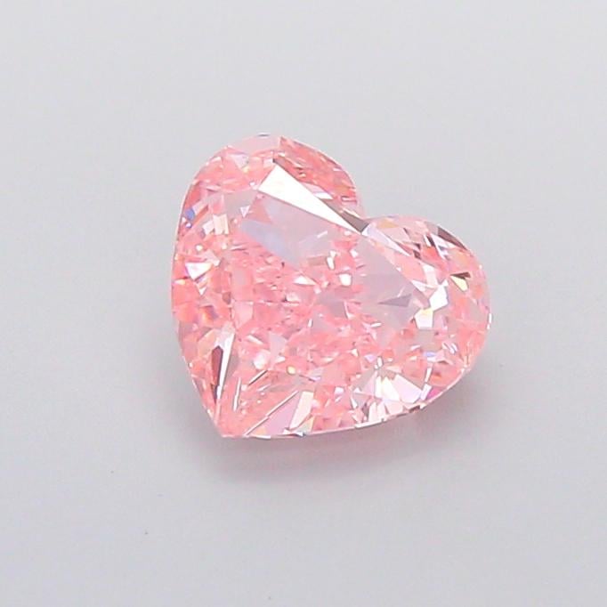 2.15 Ct. Fancy Intense  Pink Heart Lab Grown Diamond