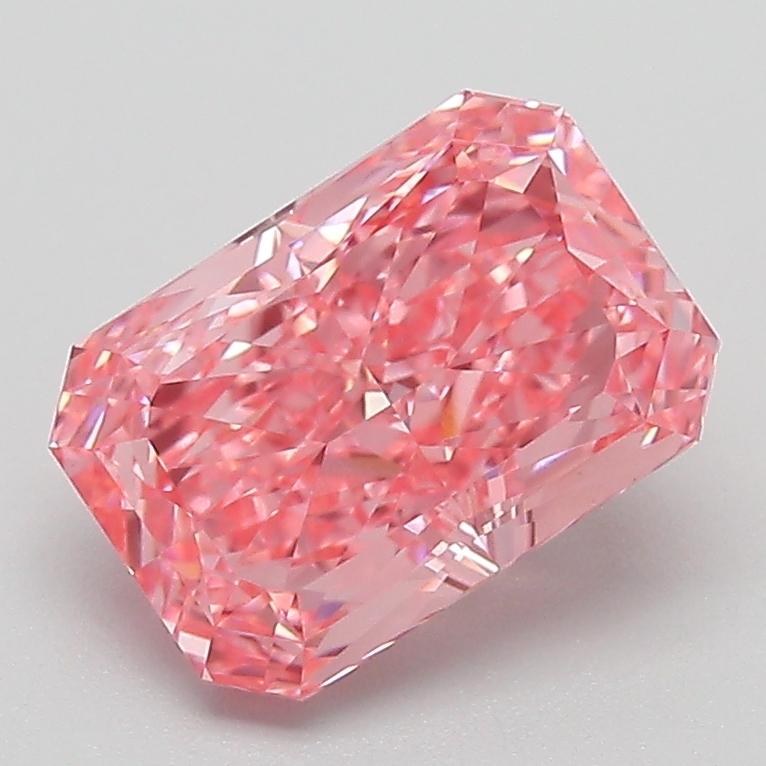 2.07 Ct. Fancy Vivid Pink Radiant Lab Grown Diamond