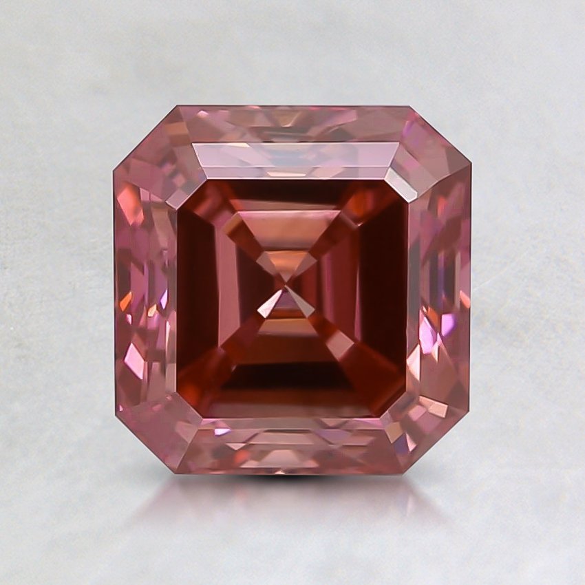 1.45 Ct. Fancy Intense Pink Asscher Lab Grown Diamond