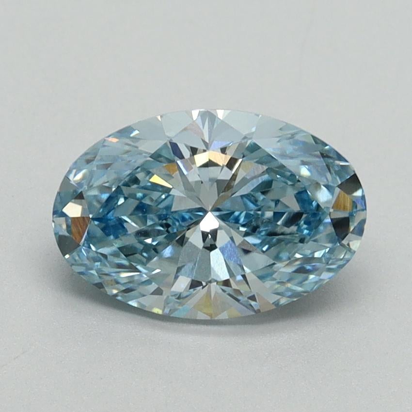 1.50 Ct. Fancy Vivid Blue Oval Lab Grown Diamond