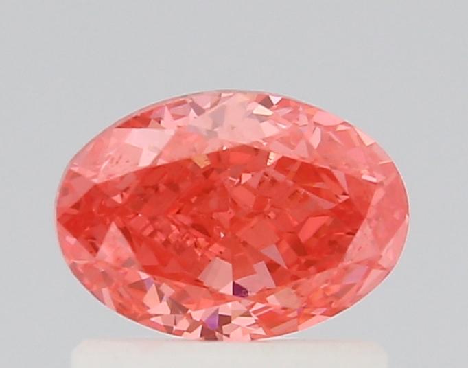 0.76 Ct. Fancy Vivid Pink Oval Lab Grown Diamond