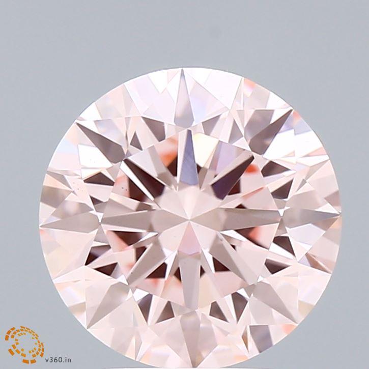 3.01 Ct. Fancy Intense Pink Round Lab Grown Diamond