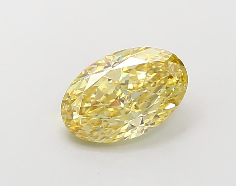 2.00 Ct. Fancy Intense Yellow Oval Lab Grown Diamond