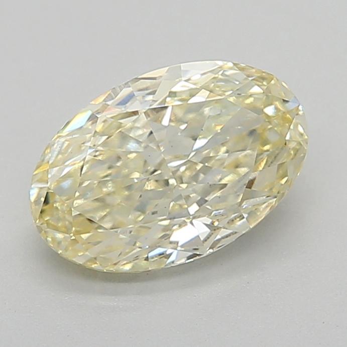 1.07 Ct. Fancy Light  Yellow Oval Lab Grown Diamond