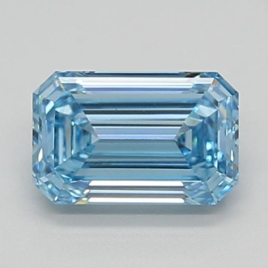 1.37 Ct. Fancy Vivid  Blue Emerald Lab Grown Diamond