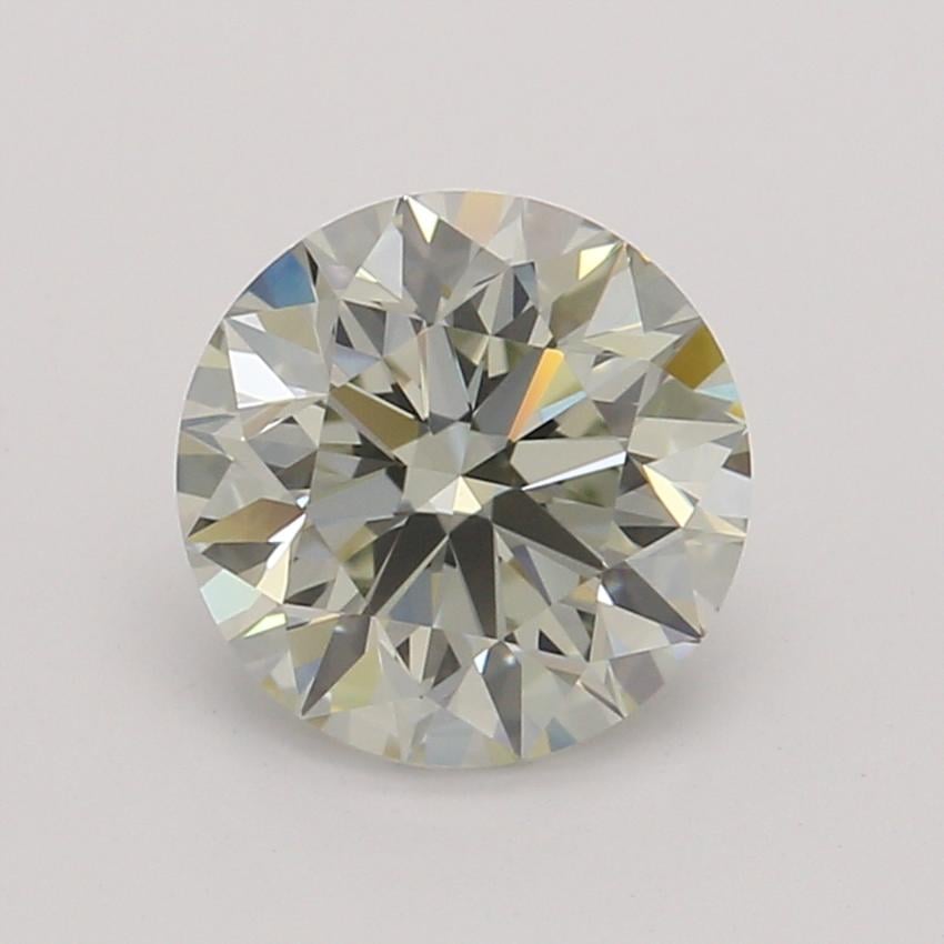 0.70 Ct. Very Light Green-Yellow Round Diamond