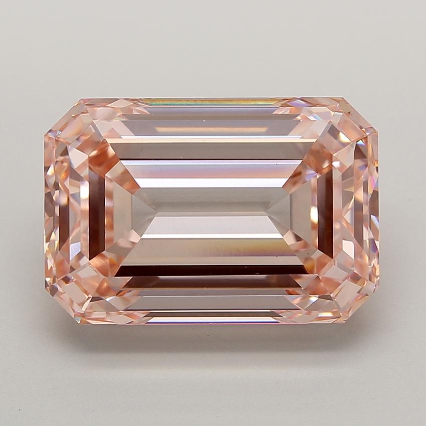 14.41 Ct. Fancy Intense  Pink Emerald Lab Grown Diamond