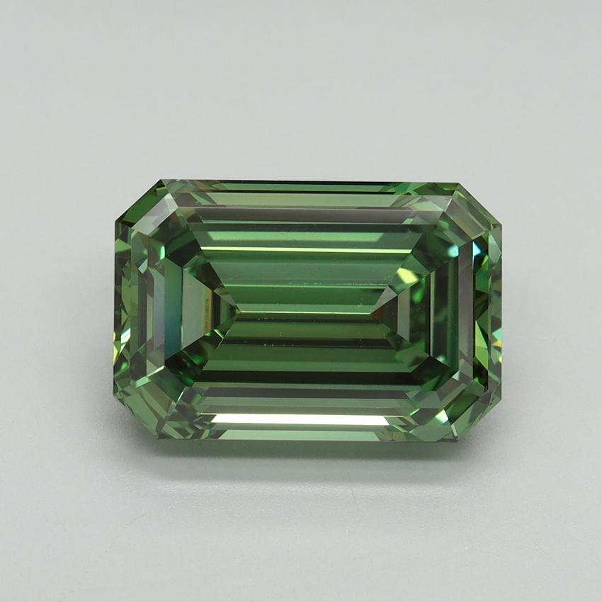 5.07 Ct. Fancy Vivid Green Emerald Lab Grown Diamond