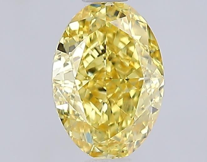1.03 Ct. Fancy Intense  Yellow Oval Lab Grown Diamond