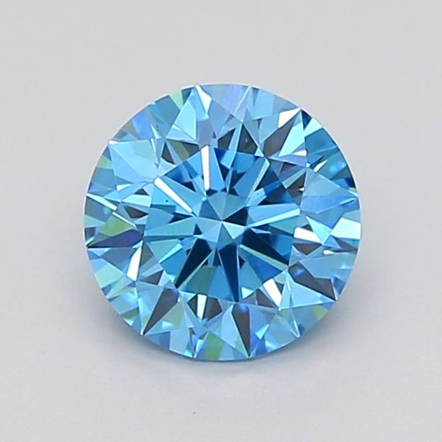 1.04 Ct. Fancy Vivid Blue Round Lab Grown Diamond