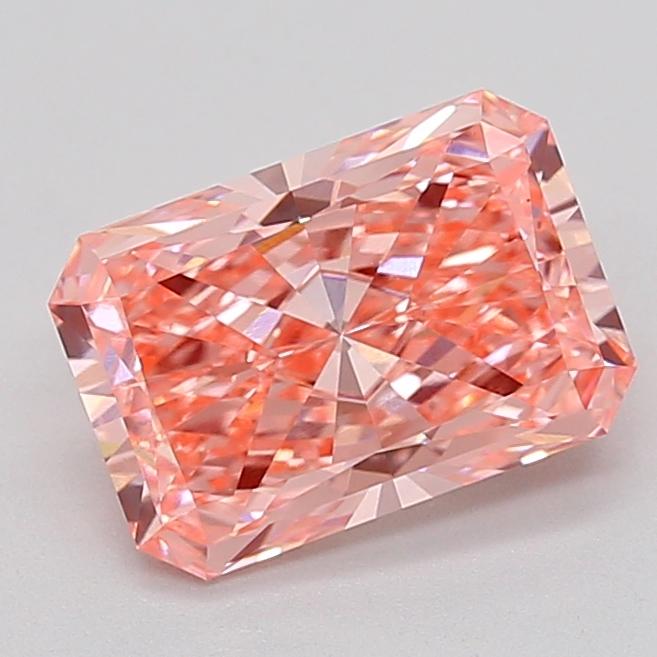 2.09 Ct. Fancy Vivid  Pink Radiant Lab Grown Diamond