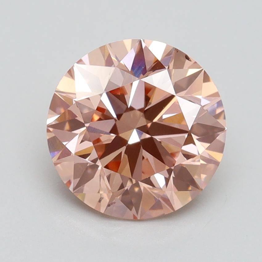 2.02 Ct. Fancy Intense Pink Round Lab Grown Diamond