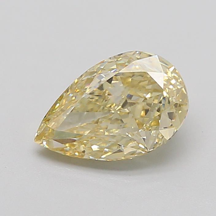 2.09 Ct. Light Brownish Yellow Pear Lab Grown Diamond