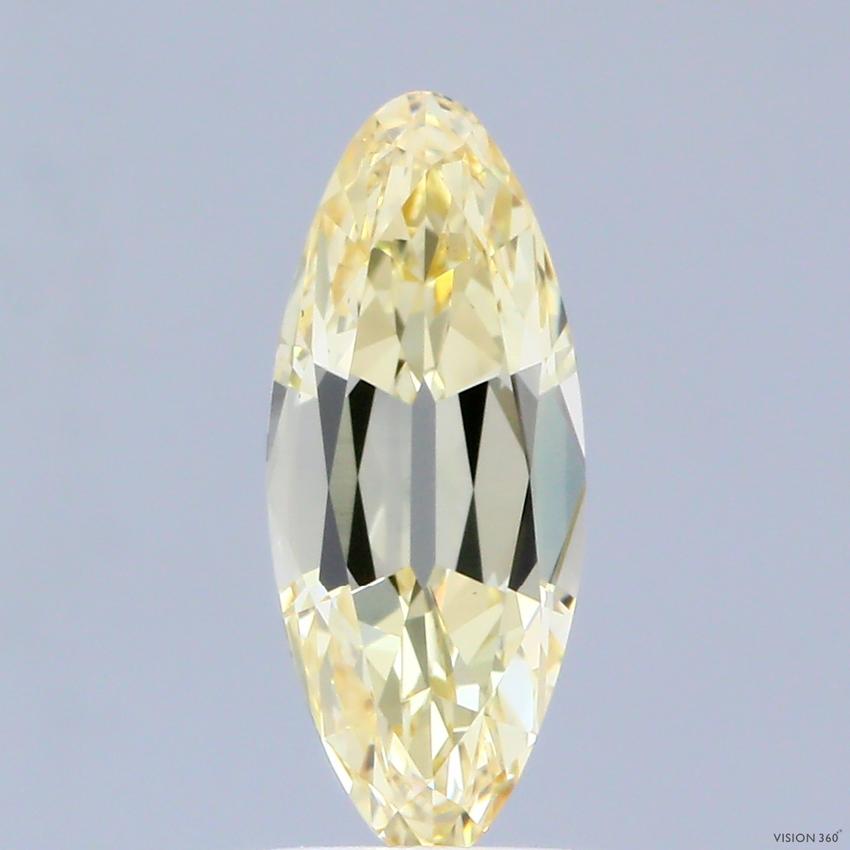 1.08 Ct. Fancy Yellow Oval Lab Grown Diamond