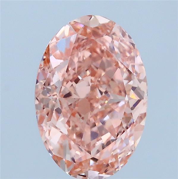 2.06 Ct. Fancy Vivid Pink Oval Lab Grown Diamond