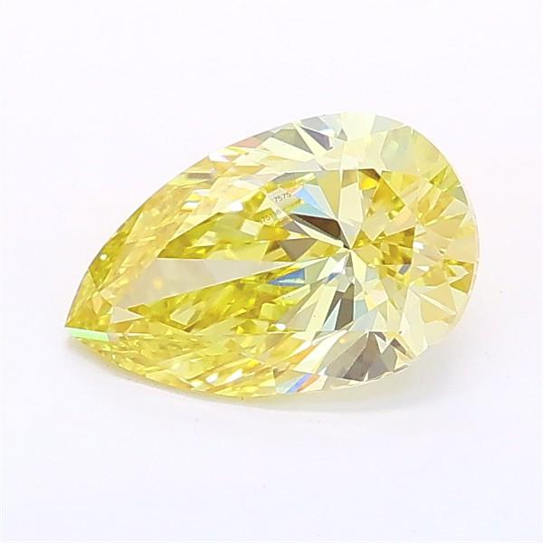 0.99 Ct. Fancy Intense Yellow Pear Lab Grown Diamond