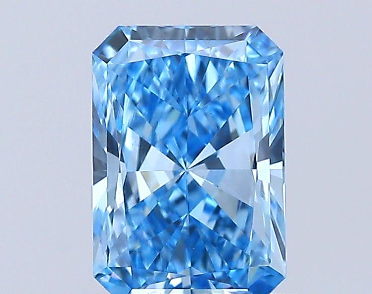 0.96 Ct. Fancy Vivid Blue Radiant Lab Grown Diamond