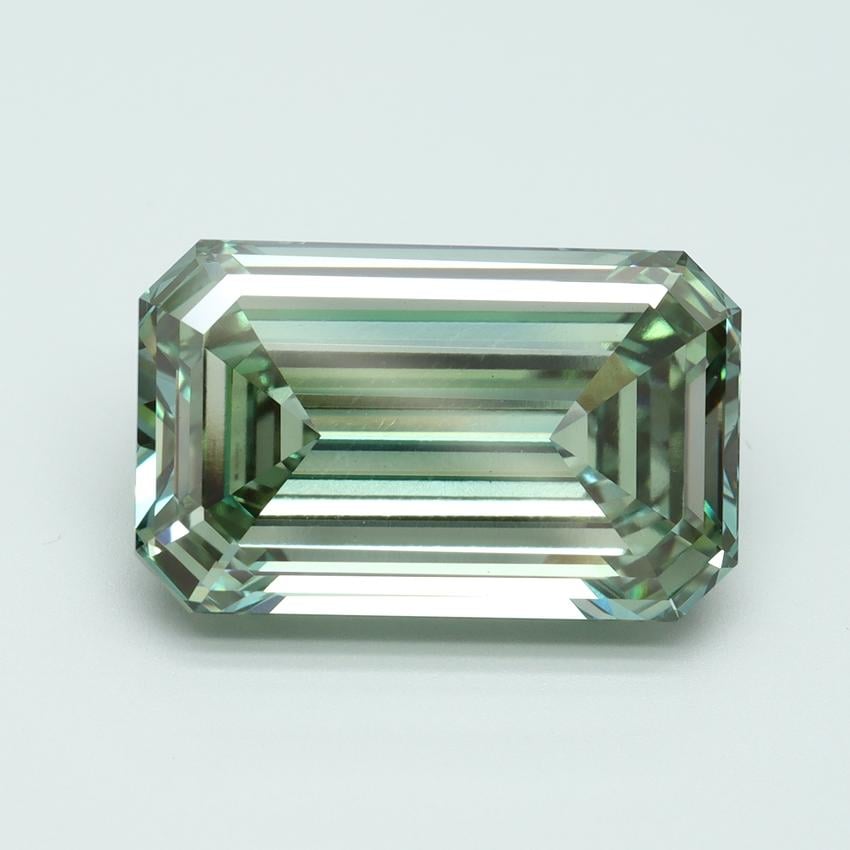10.78 Ct. Fancy Vivid Green Emerald Lab Grown Diamond