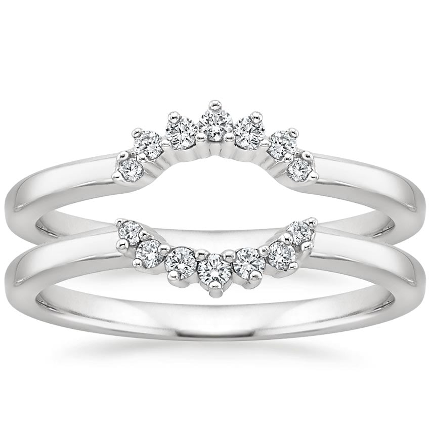 diamond nesting wedding band