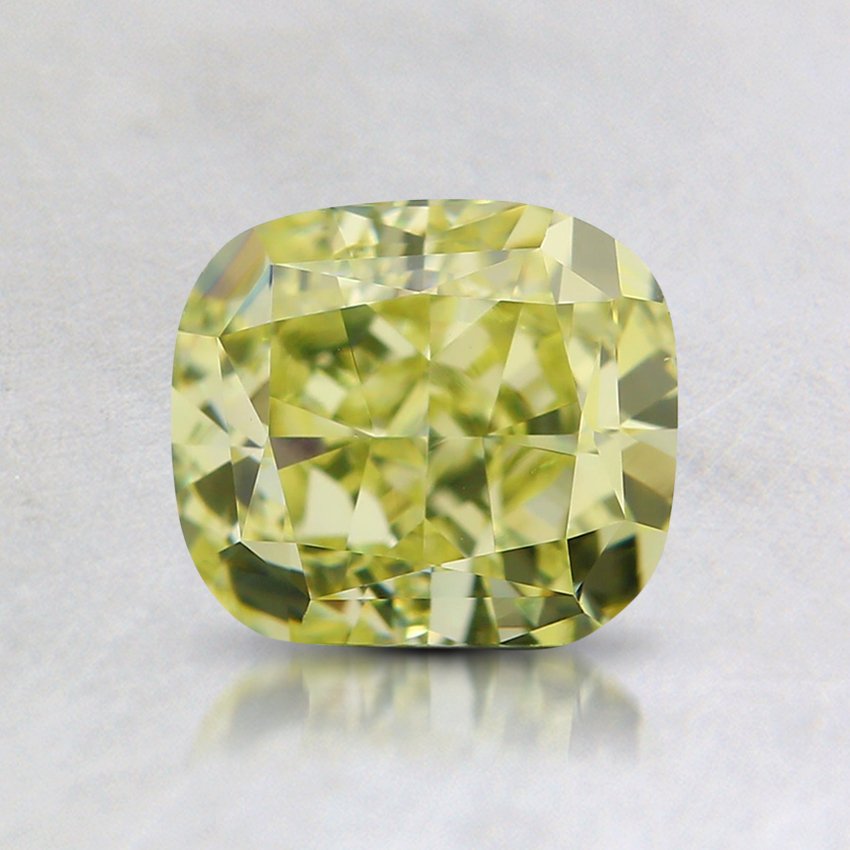 1.00 Ct. Natural Fancy Yellow Cushion Diamond