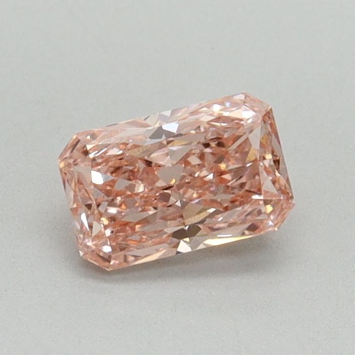 0.53 Ct. Fancy Vivid Pink Radiant Lab Grown Diamond