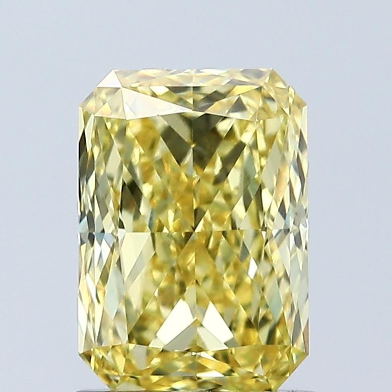 1.57 Ct. Fancy Vivid Yellow Radiant Lab Grown Diamond