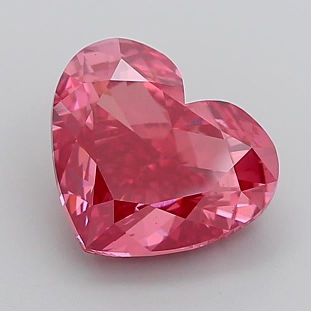 6.02 Ct. Fancy Vivid Pink Heart Lab Grown Diamond
