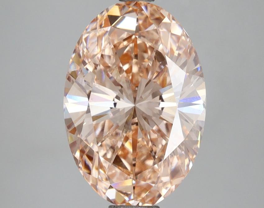 3.55 Ct. Fancy Intense Pink Oval Lab Grown Diamond