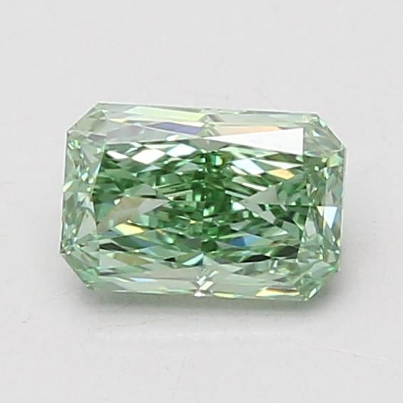 0.92 Ct. Fancy Vivid Green Radiant Lab Grown Diamond