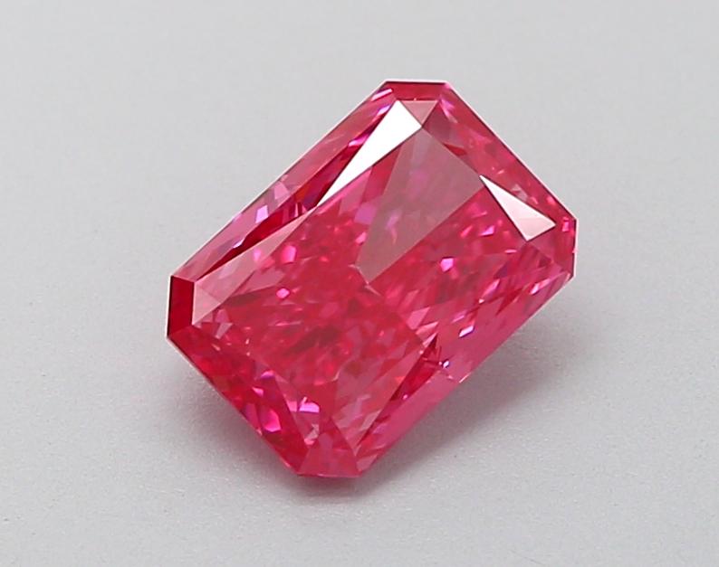 1.24 Ct. Fancy Vivid  Pink Radiant Lab Grown Diamond