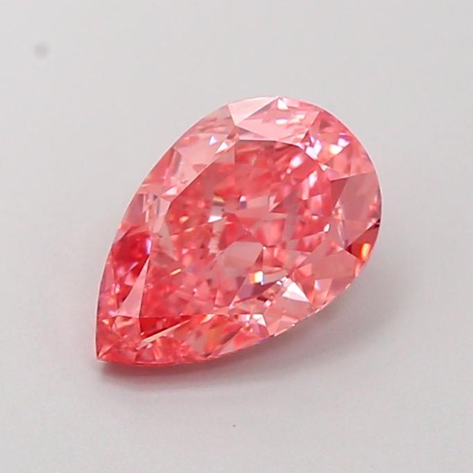 1.55 Ct. Fancy Vivid  Pink Pear Lab Grown Diamond