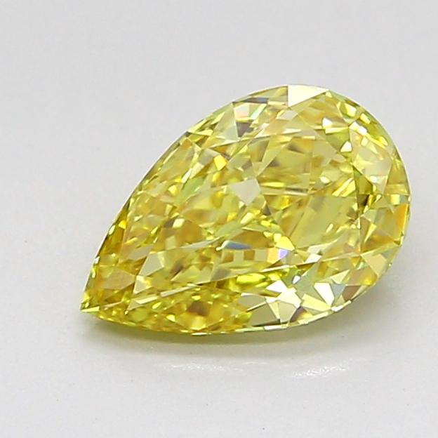1.10 Ct. Fancy Intense Yellow Pear Lab Grown Diamond