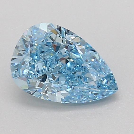 1.08 Ct. Fancy Vivid Blue Pear Lab Grown Diamond