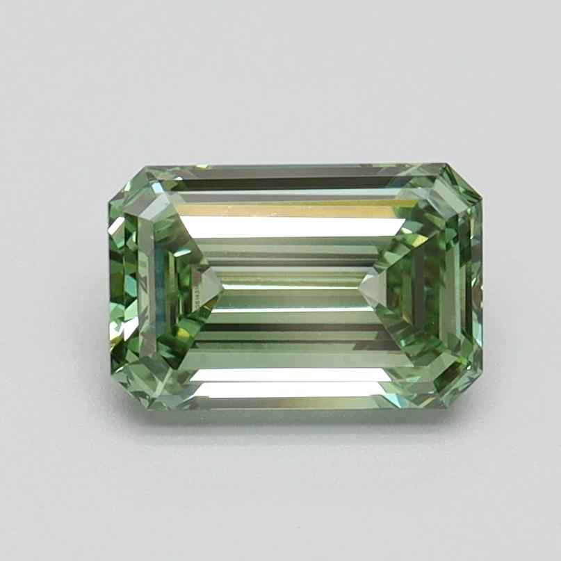 1.02 Ct. Fancy Intense Green Emerald Lab Grown Diamond