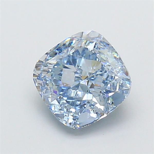 1.35 Ct. Fancy Intense  Blue Cushion Lab Grown Diamond