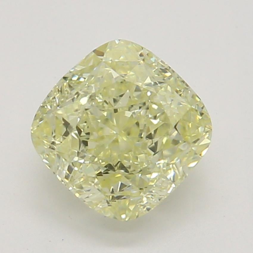0.64 Ct. Fancy Light Yellow Cushion Diamond