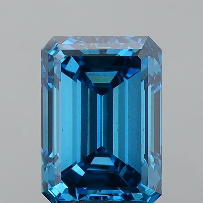 3.00 Ct. Fancy Vivid  Blue Emerald Lab Grown Diamond
