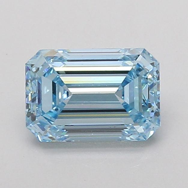 1.51 Ct. Fancy Vivid Blue Emerald Lab Grown Diamond