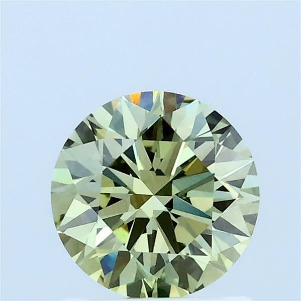 0.84 Ct. Fancy Intense Green Round Lab Grown Diamond