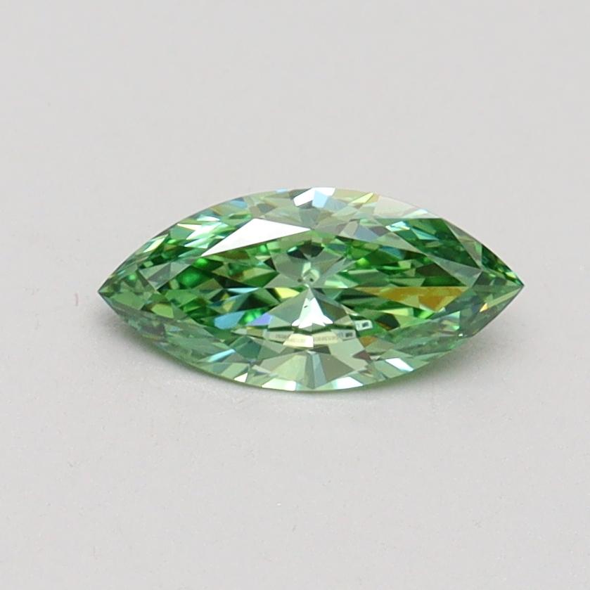 0.42 Ct. Fancy Vivid Green Marquise Lab Grown Diamond