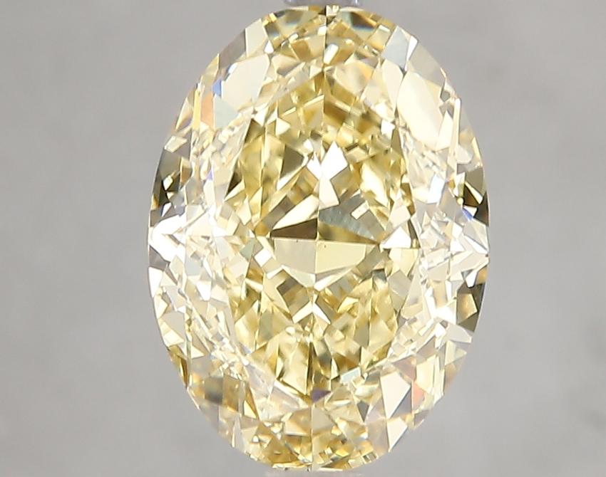 5.03 Ct. Fancy Intense Yellow Oval Lab Grown Diamond