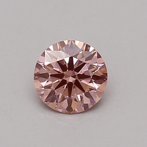 0.33 Ct. Fancy Vivid Pink Round Lab Grown Diamond