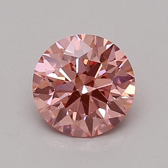 0.62 Ct. Fancy Vivid Pink Round Lab Grown Diamond