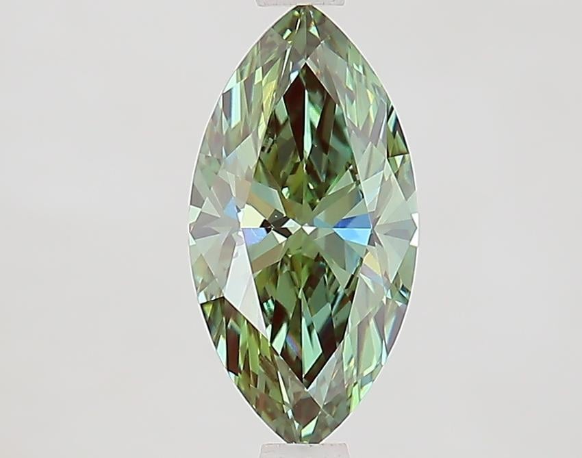 1.22 Ct. Fancy Vivid Green Marquise Lab Grown Diamond