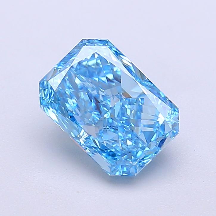 1.50 Ct. Fancy Vivid  Blue Radiant Lab Grown Diamond
