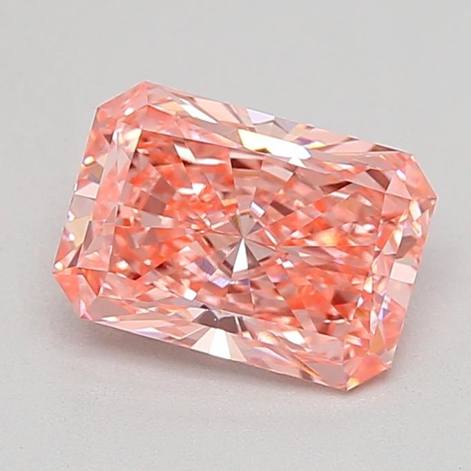 1.08 Ct. Fancy Vivid  Pink Radiant Lab Grown Diamond