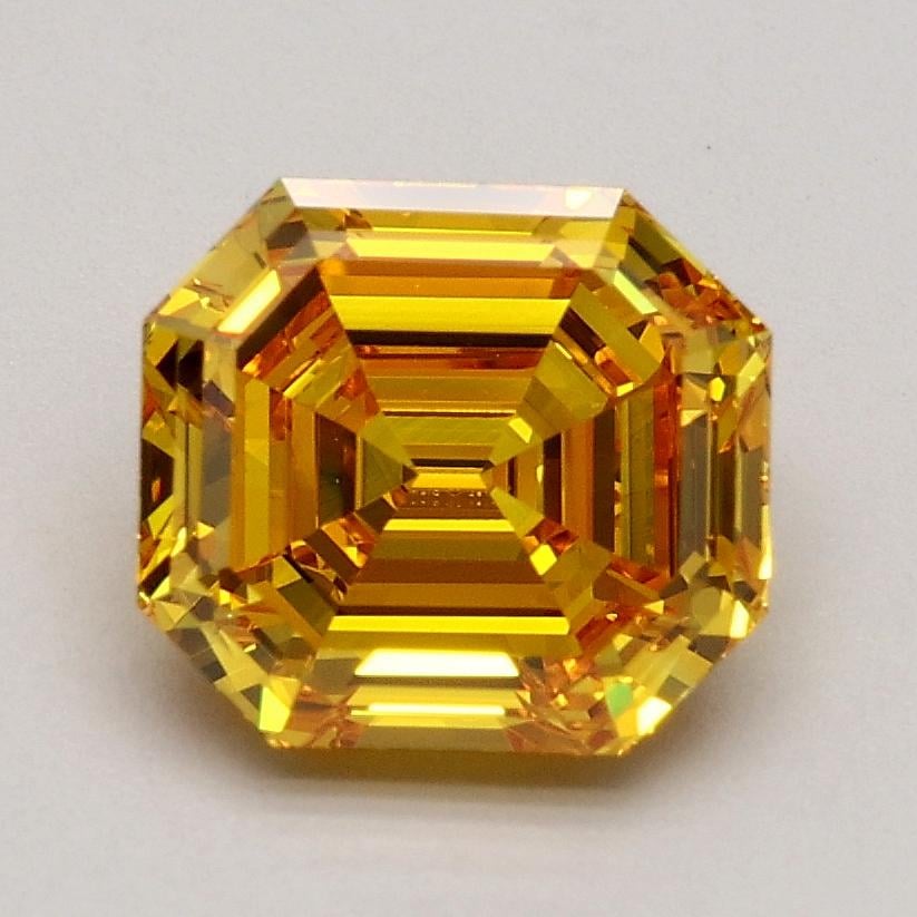 1.40 Ct. Fancy Vivid Yellowish Orange Emerald Lab Grown Diamond